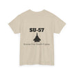 SU-57 Stealth Fighter Tee - BackPrint