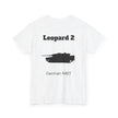 Leopard 2 Tank Unisex Heavy Cotton Tee - BackPrint