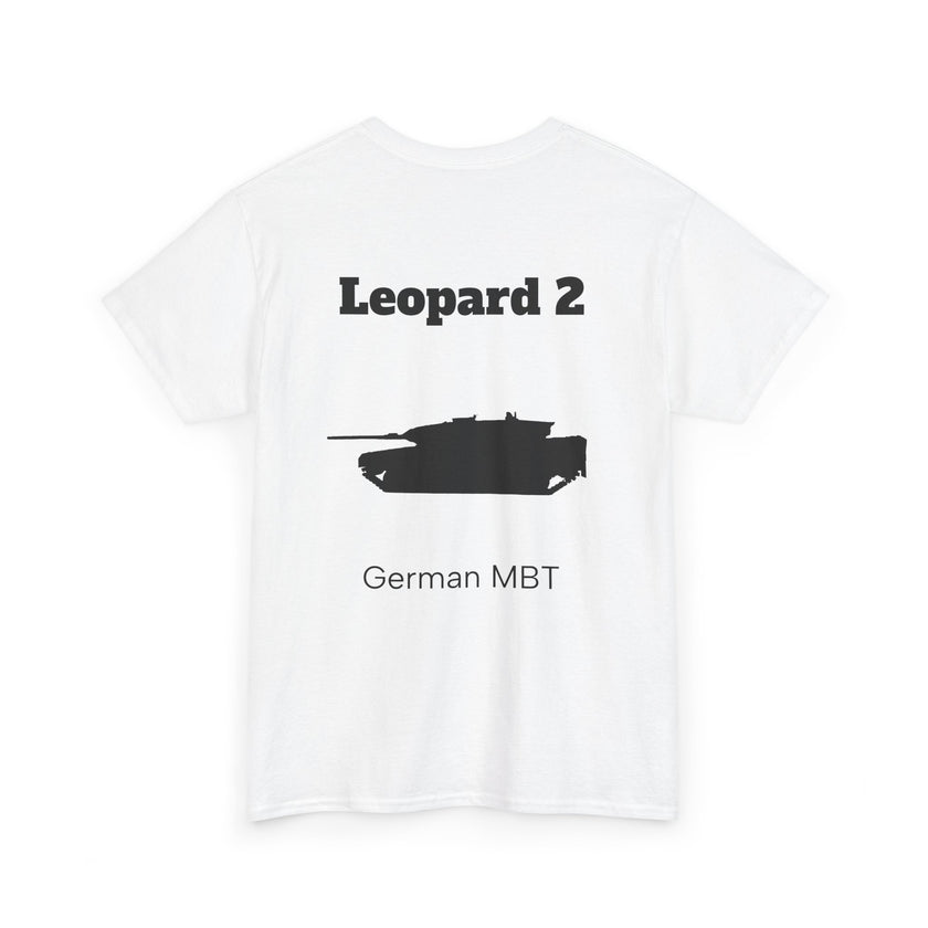 Leopard 2 Tank Unisex Heavy Cotton Tee - BackPrint