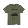 Leopard 2 German MBT T-Shirt  - FrontPrint