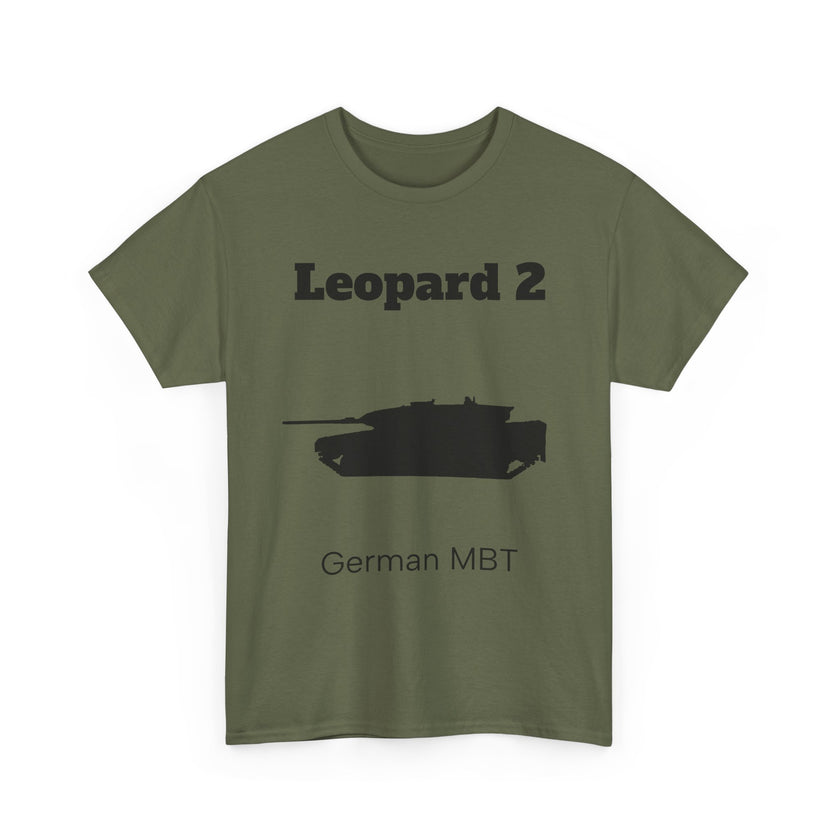 Leopard 2 German MBT T-Shirt  - FrontPrint