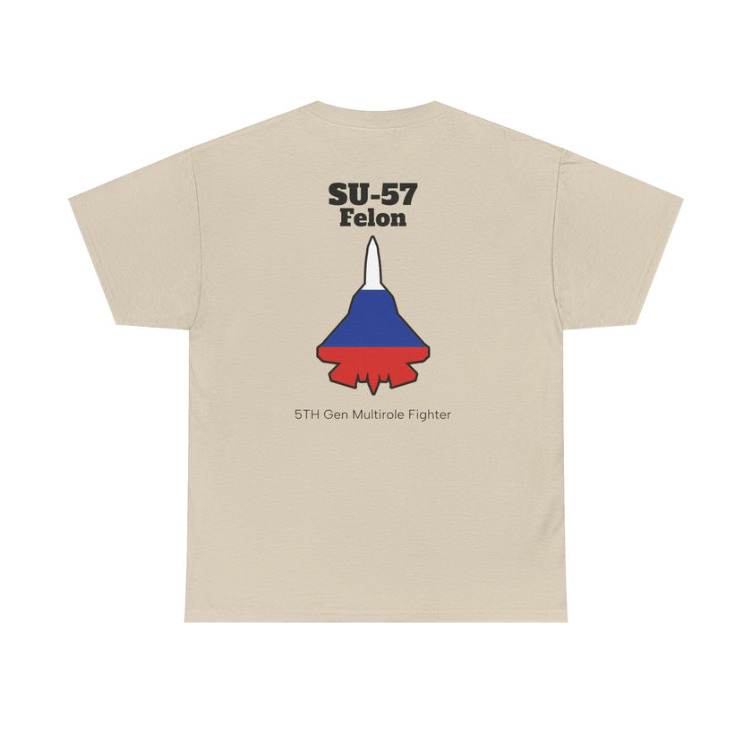 SU-57 Felon T-Shirt backprint