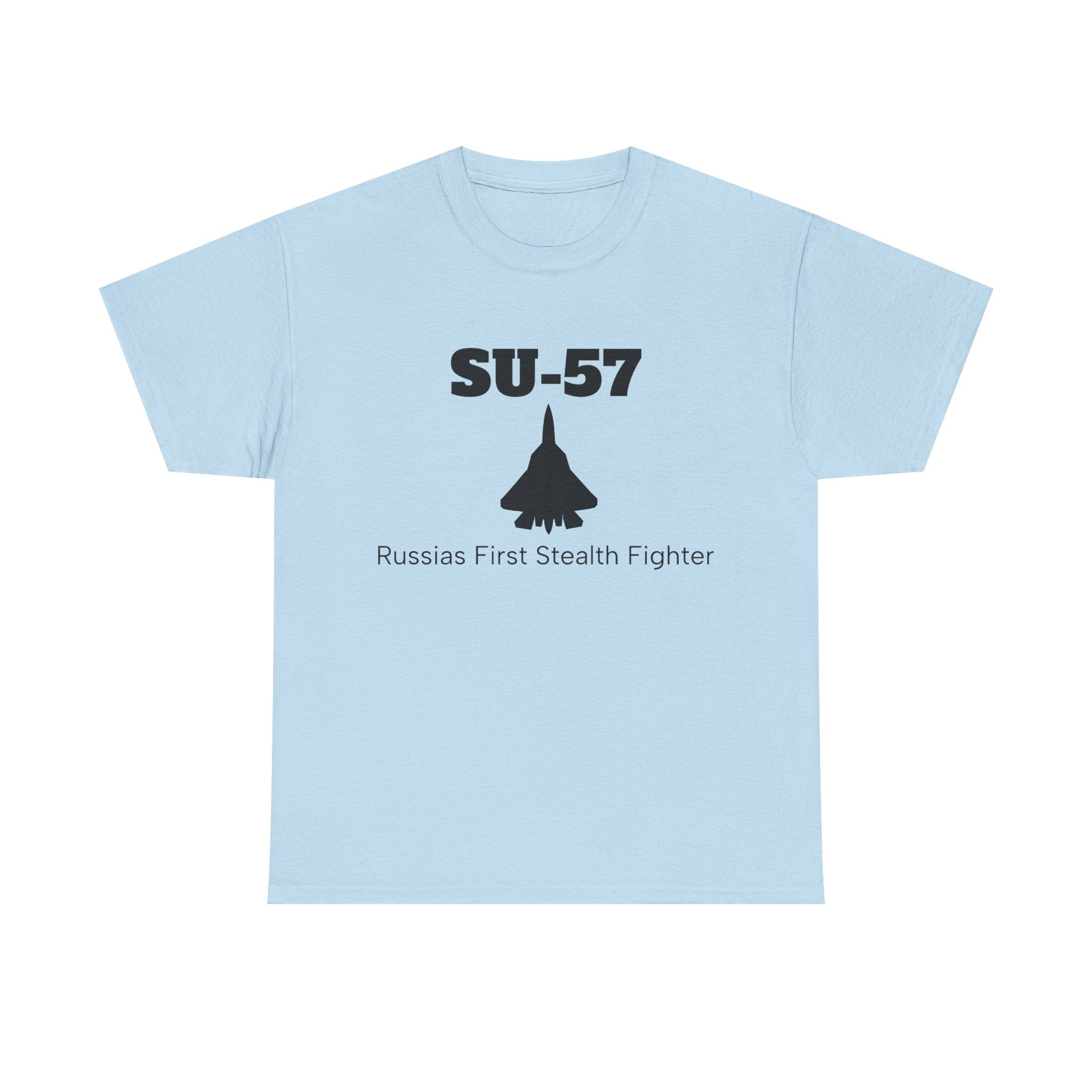 SU-57 Stealth Fighter Unisex Heavy Cotton Tee - FrontPrint