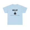 SU-57 Stealth Fighter Unisex Heavy Cotton Tee - FrontPrint
