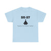 SU-57 Stealth Fighter Unisex Heavy Cotton Tee - FrontPrint
