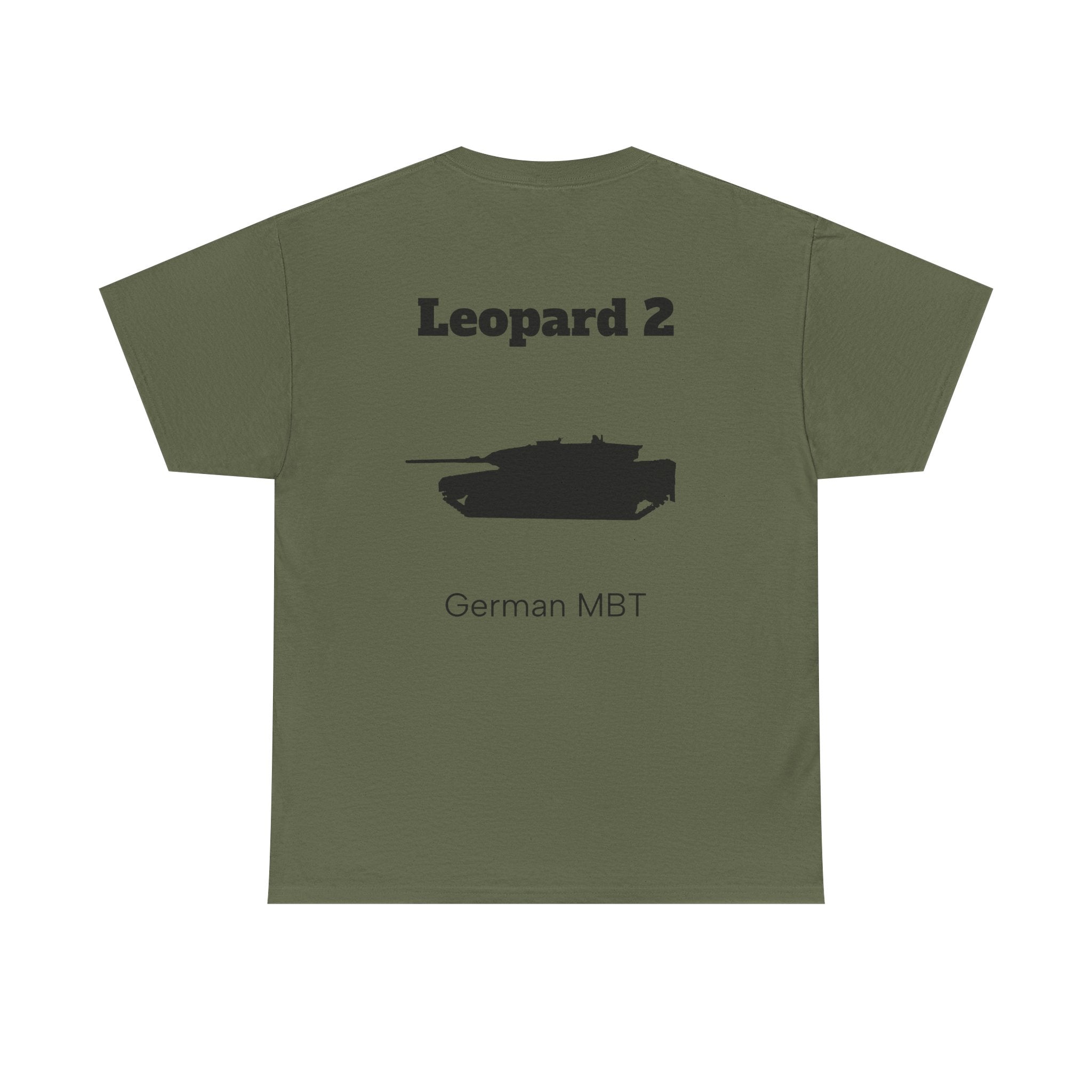 Leopard 2 Tank Unisex Heavy Cotton Tee - BackPrint