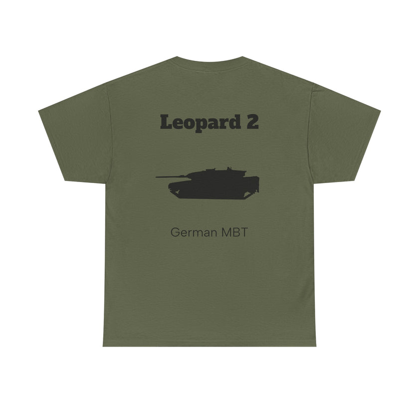 Leopard 2 Tank Unisex Heavy Cotton Tee - BackPrint