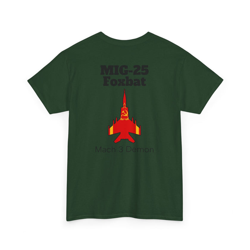MIG-25 Foxbat T-Shirt back print