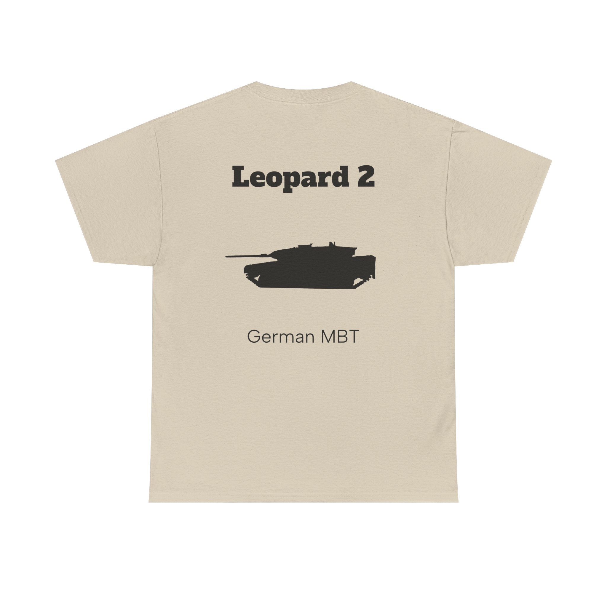 Leopard 2 Tank Unisex Heavy Cotton Tee - BackPrint