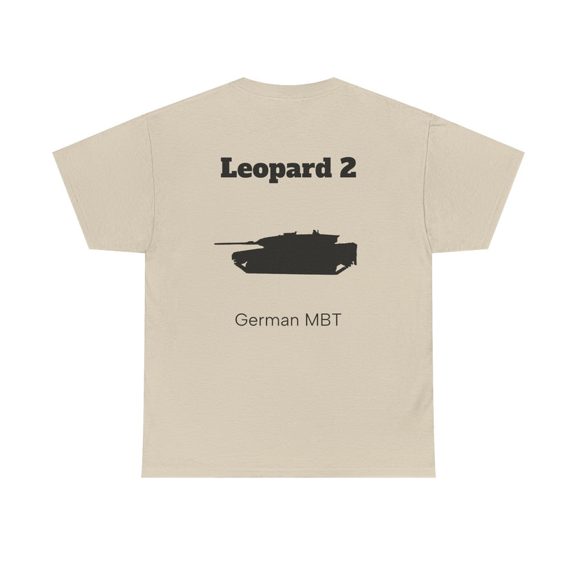 Leopard 2 Tank Unisex Heavy Cotton Tee - BackPrint