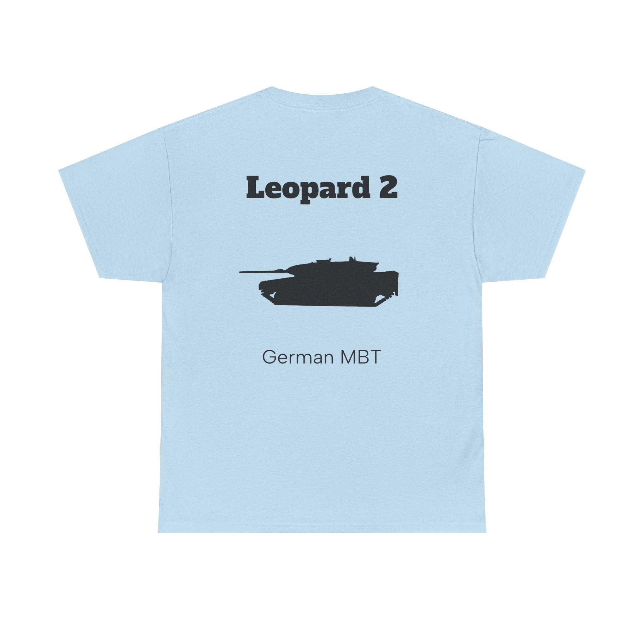 Leopard 2 Tank Unisex Heavy Cotton Tee - BackPrint