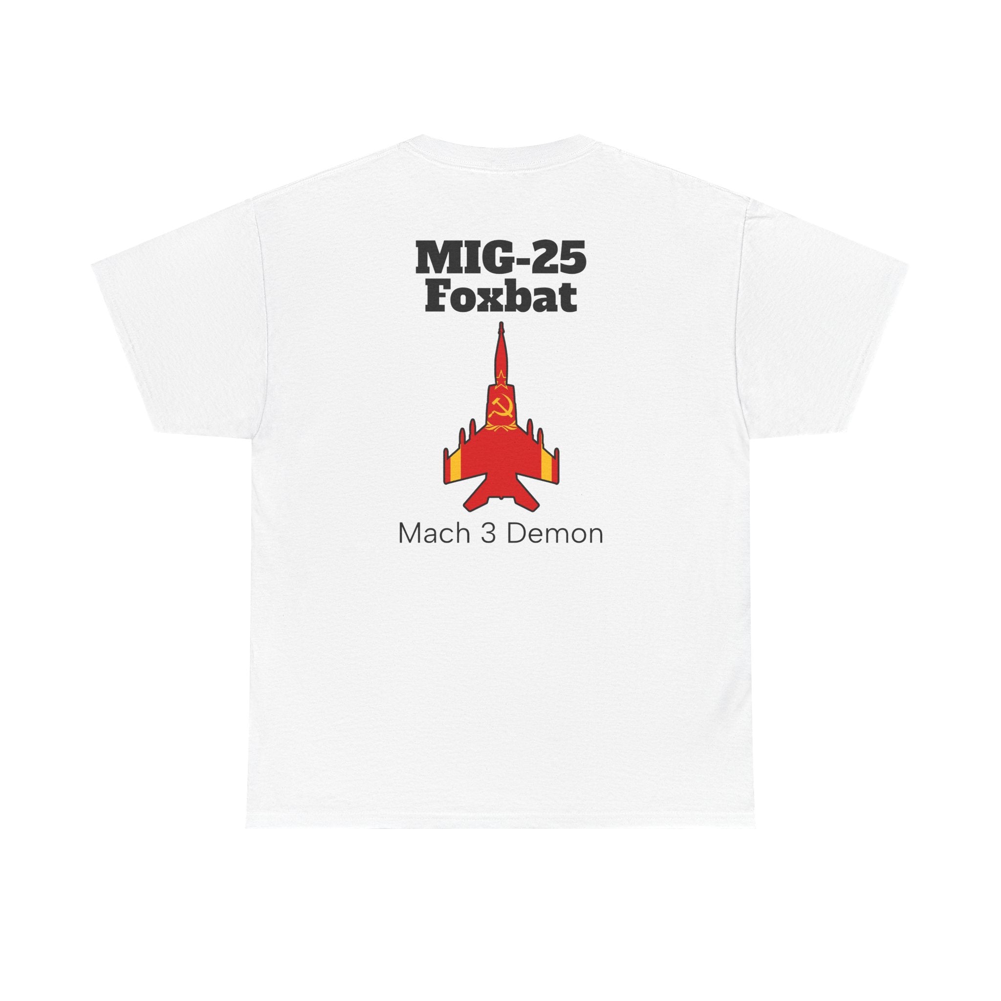 MIG-25 Foxbat T-Shirt back print
