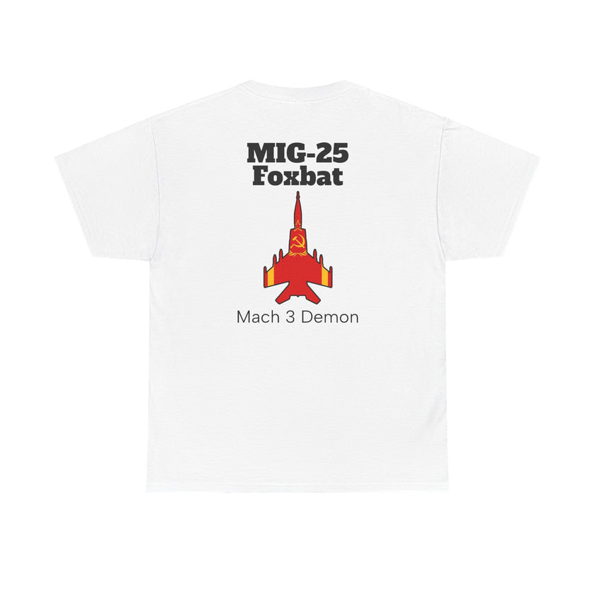 MIG-25 Foxbat T-Shirt back print