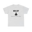 SU-57 Stealth Fighter Unisex Heavy Cotton Tee - FrontPrint