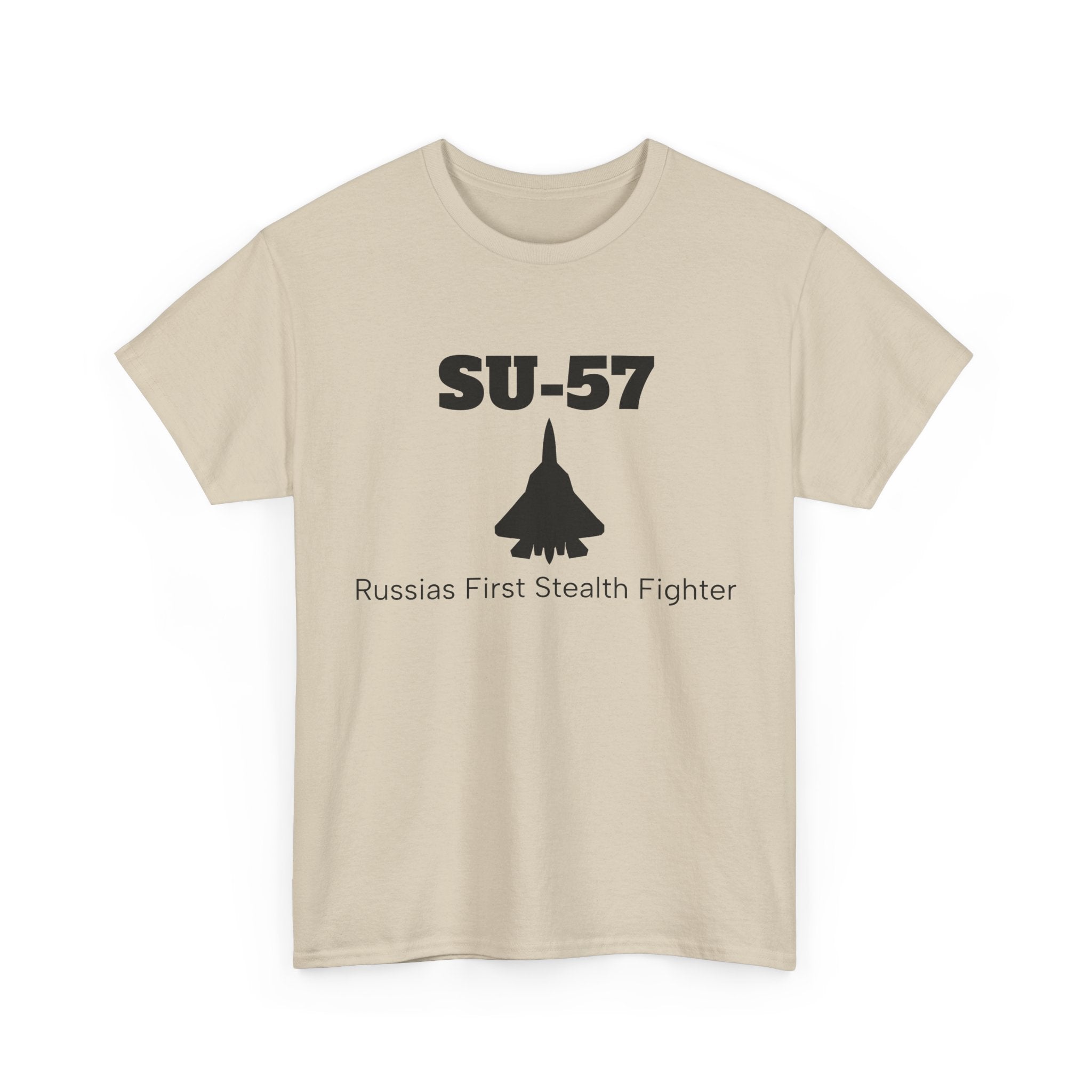 SU-57 Stealth Fighter Unisex Heavy Cotton Tee - FrontPrint