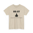 SU-57 Stealth Fighter Unisex Heavy Cotton Tee - FrontPrint