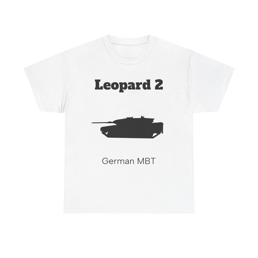 Leopard 2 German MBT T-Shirt  - FrontPrint