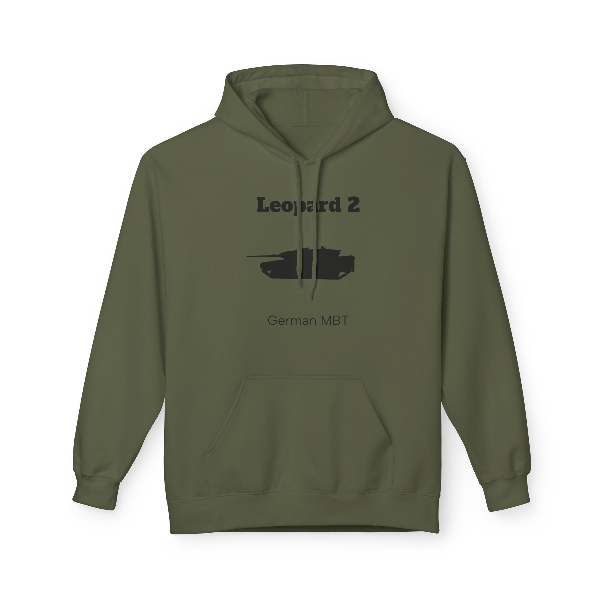 Leopard 2 Tank Hoodie - Front Print