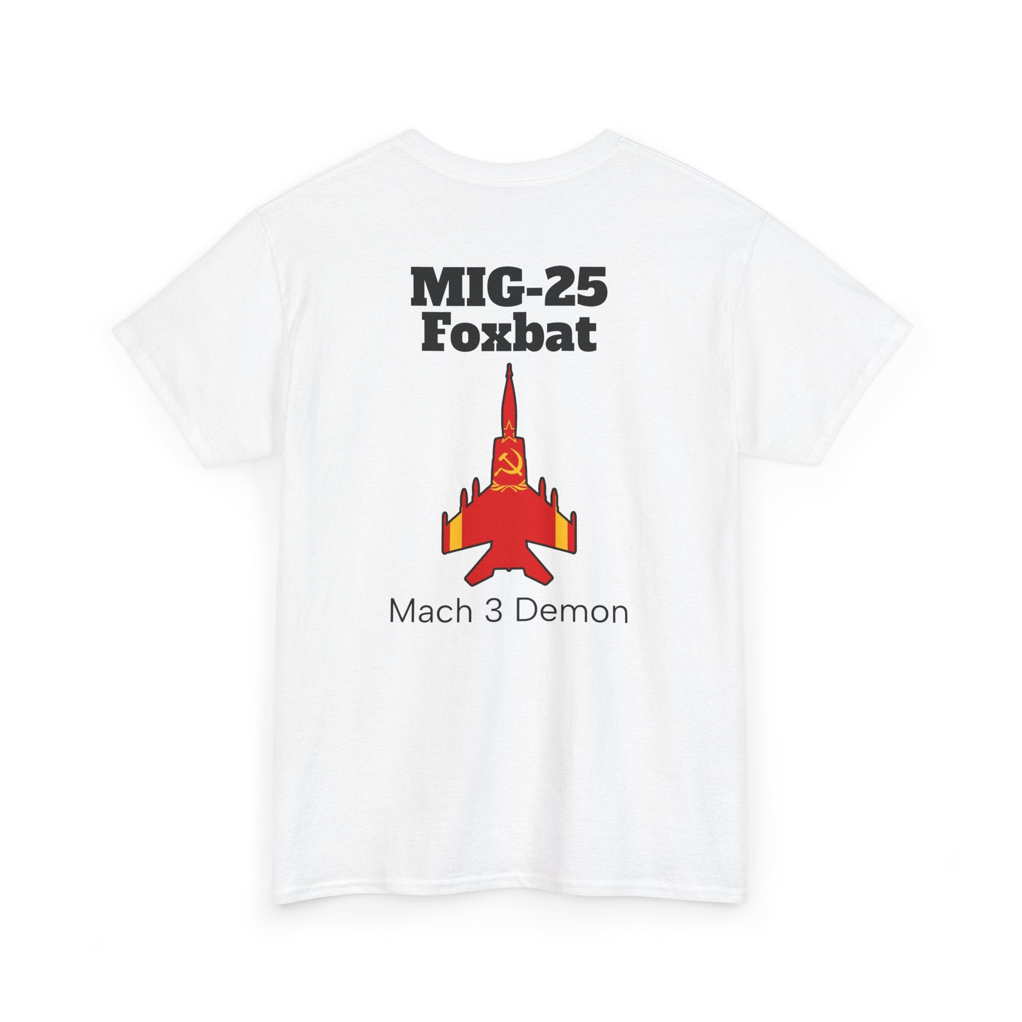 MIG-25 Foxbat T-Shirt back print