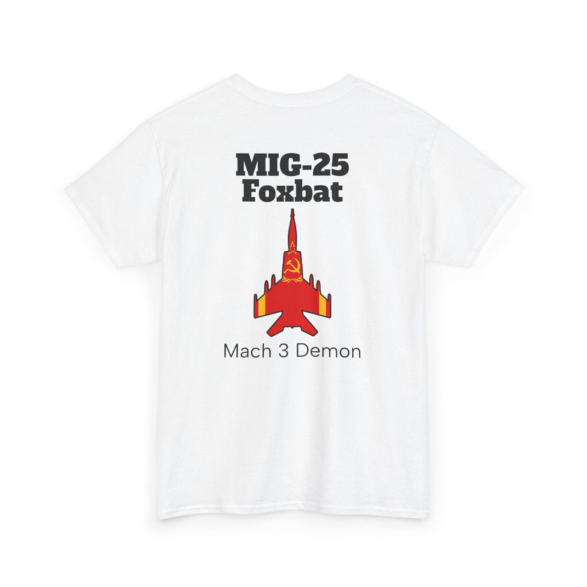 MIG-25 Foxbat T-Shirt back print