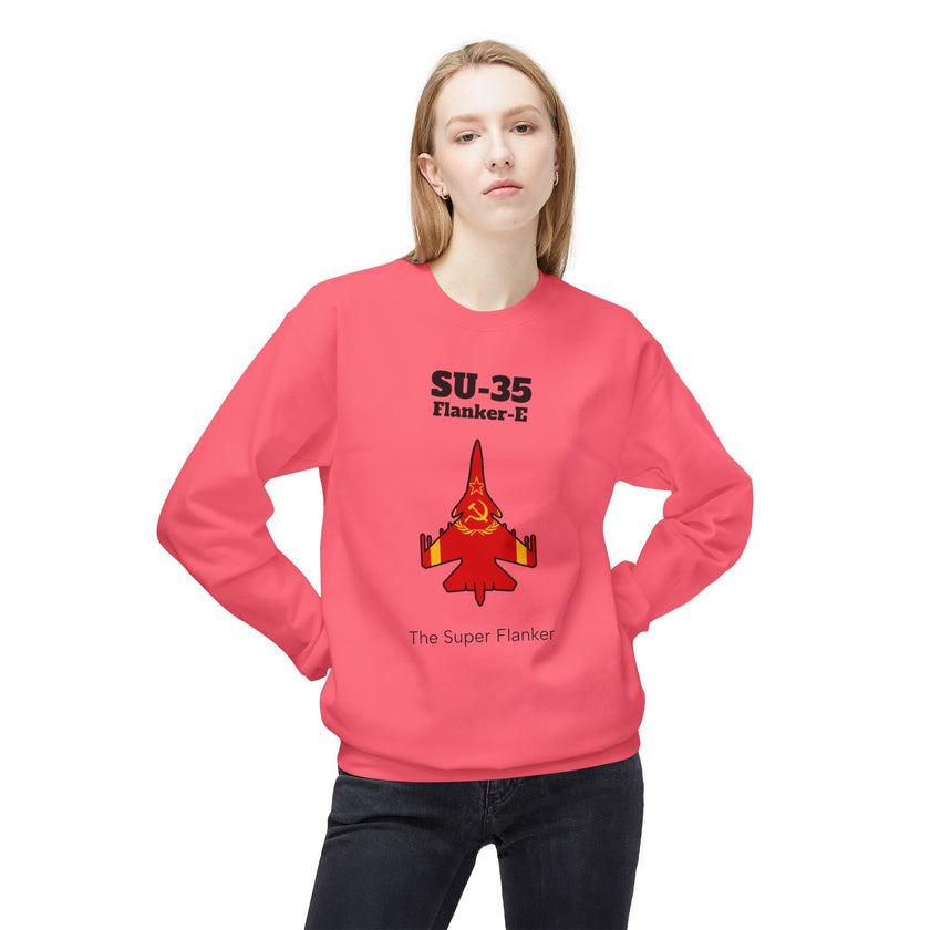 SU-35 Flanker-E Sweatshirt front print