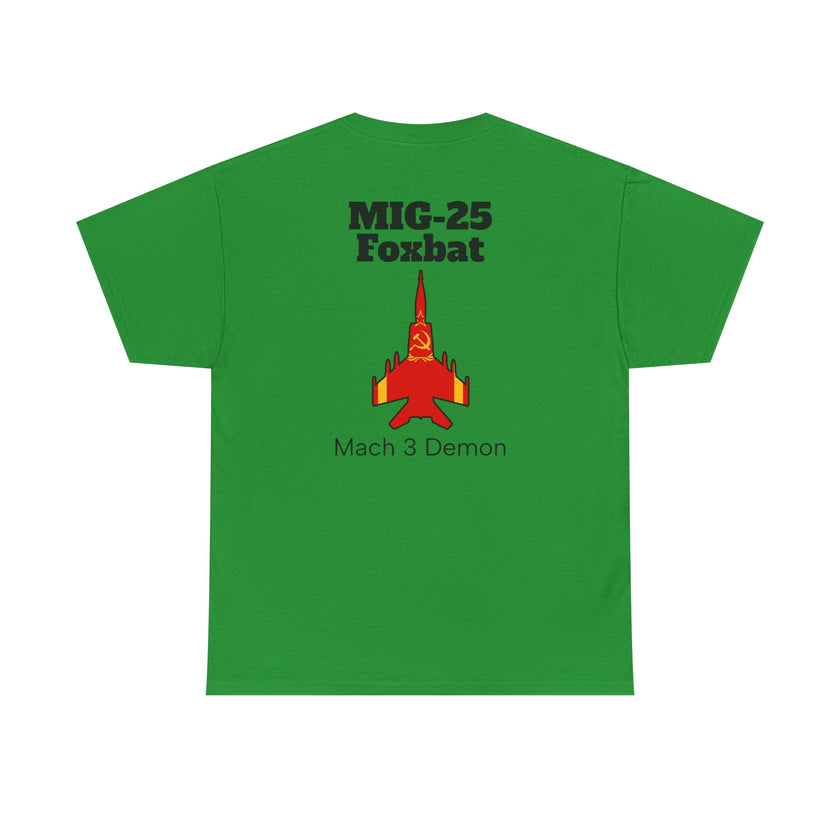 MIG-25 Foxbat T-Shirt back print