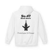 Su-47 Black Shark Hoodie - Prototype Of Power - BackPrint