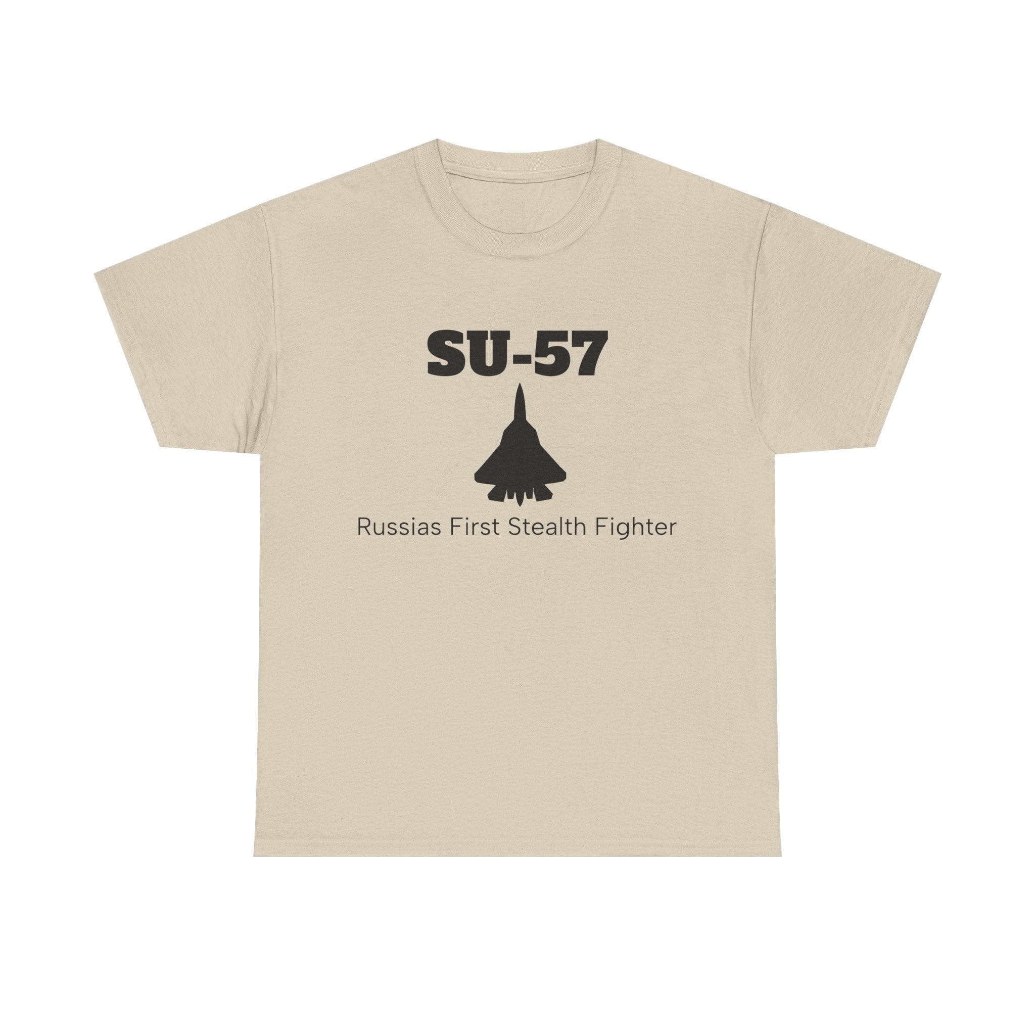SU-57 Stealth Fighter Unisex Heavy Cotton Tee - FrontPrint