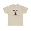 SU-57 Stealth Fighter Unisex Heavy Cotton Tee - FrontPrint