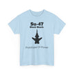 Su-47 Black Shark Aviation Tee - Prototype of Power - FrontPrint