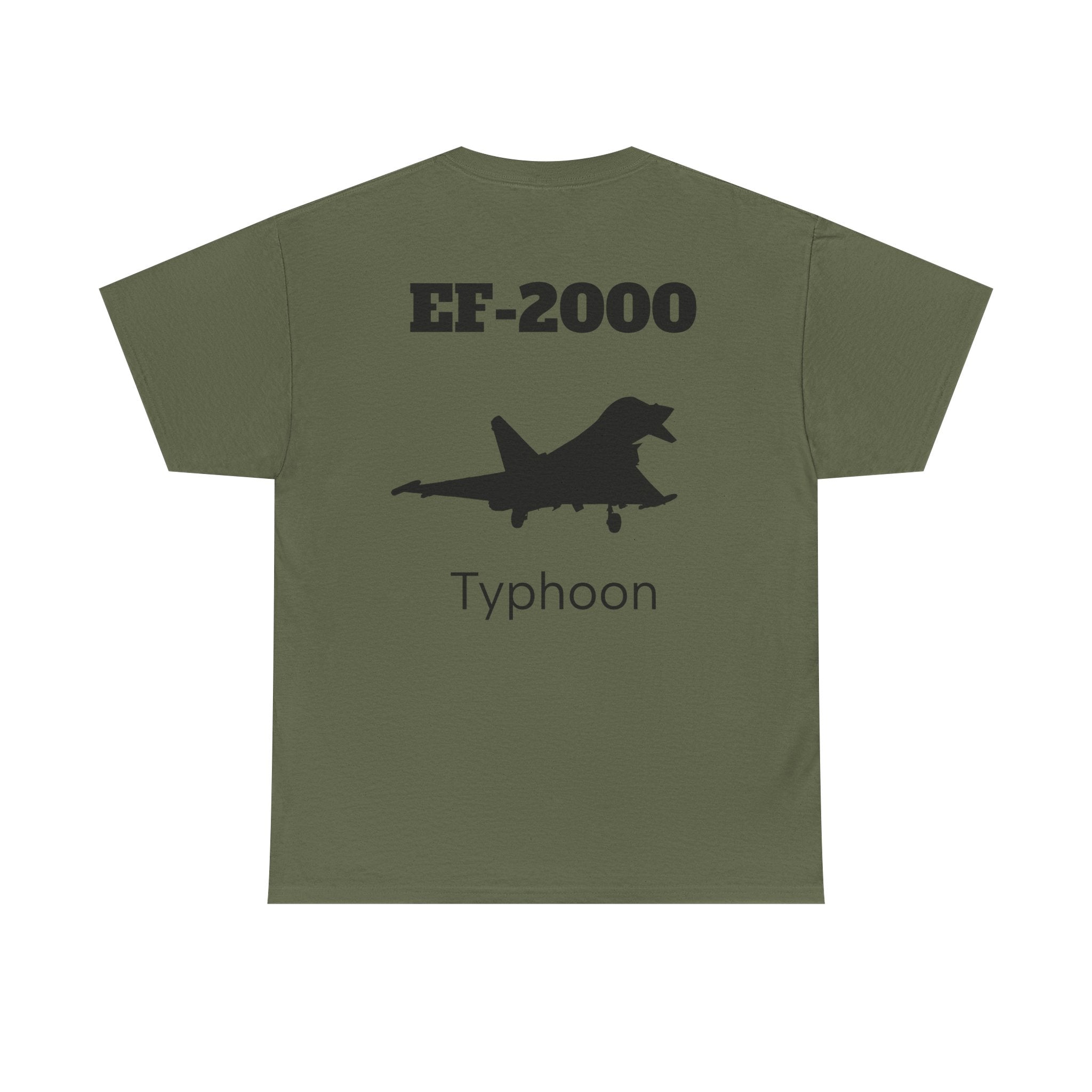 EF-2000 Typhoon Unisex Heavy Cotton Tee - Aviation Enthusiast Shirt