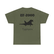 EF-2000 Typhoon Unisex Heavy Cotton Tee - Aviation Enthusiast Shirt