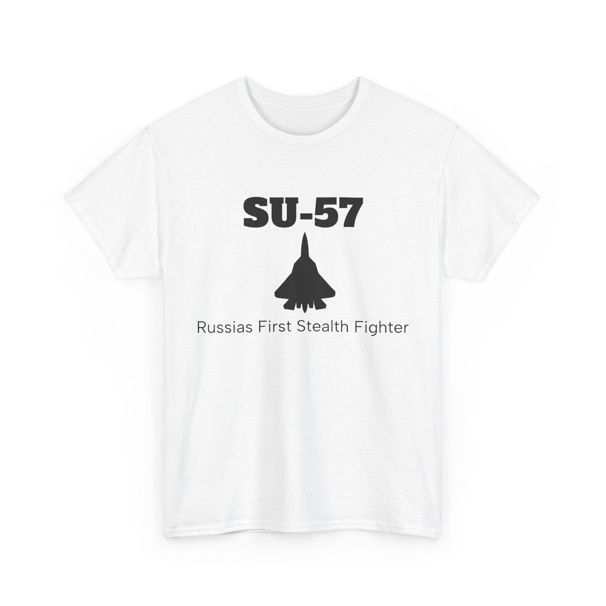 SU-57 Stealth Fighter Unisex Heavy Cotton Tee - FrontPrint