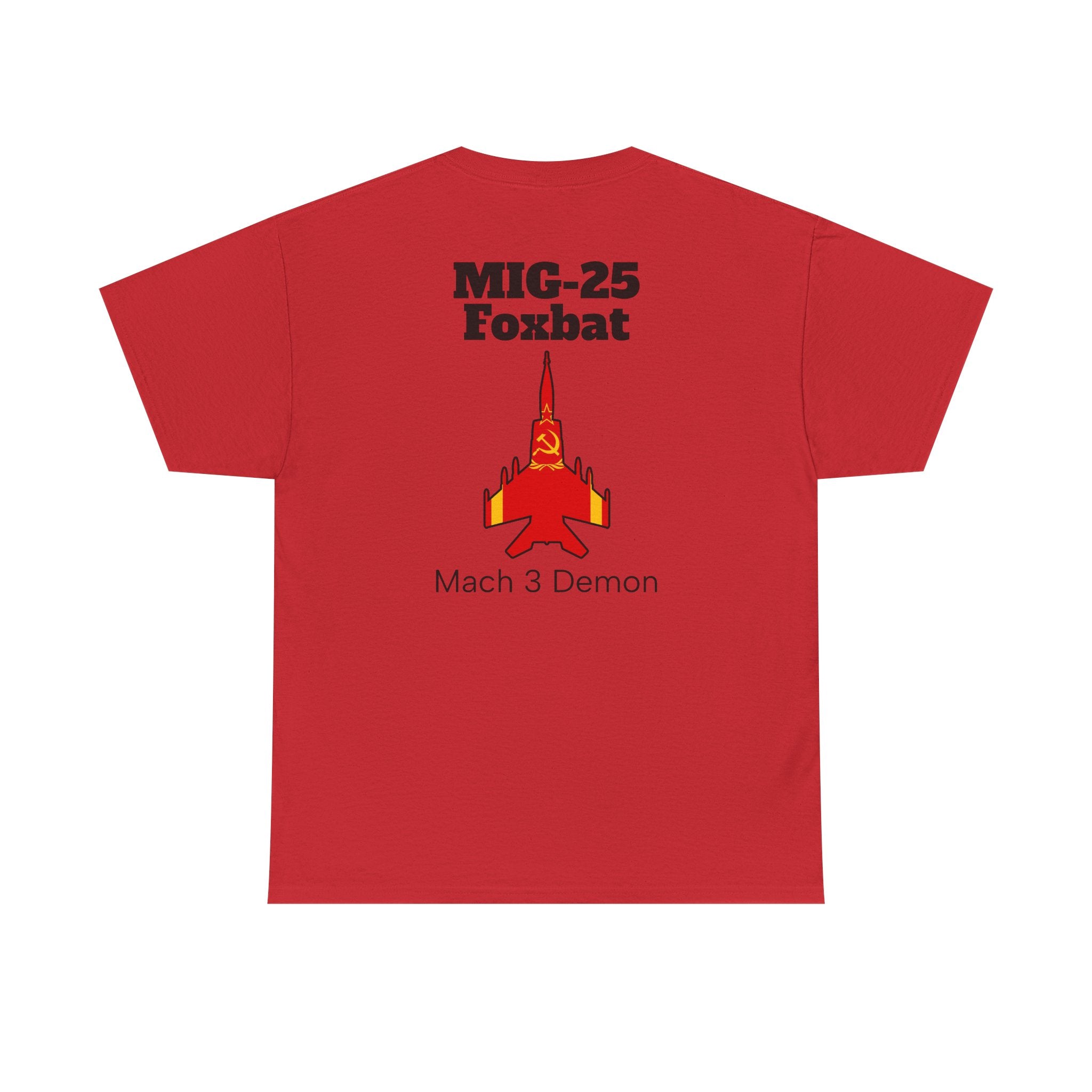 MIG-25 Foxbat T-Shirt back print