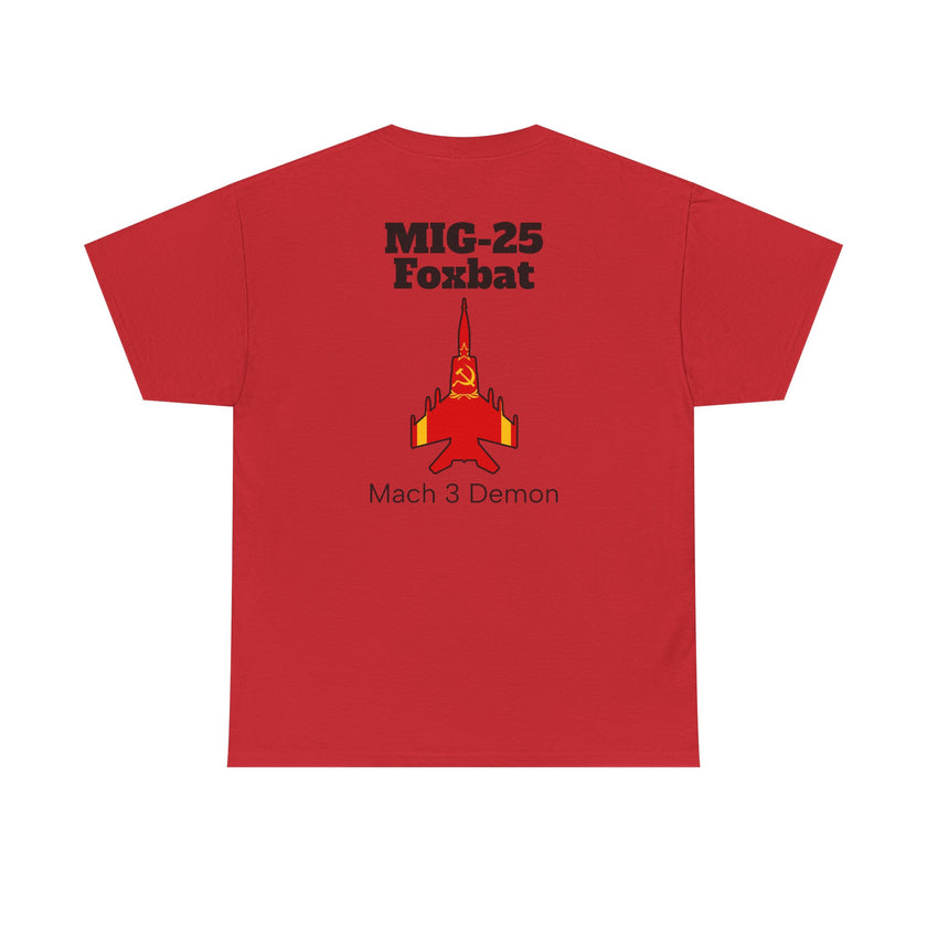 MIG-25 Foxbat T-Shirt back print