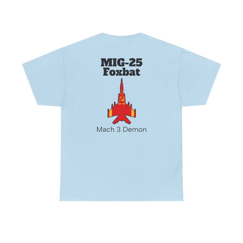MIG-25 Foxbat T-Shirt back print