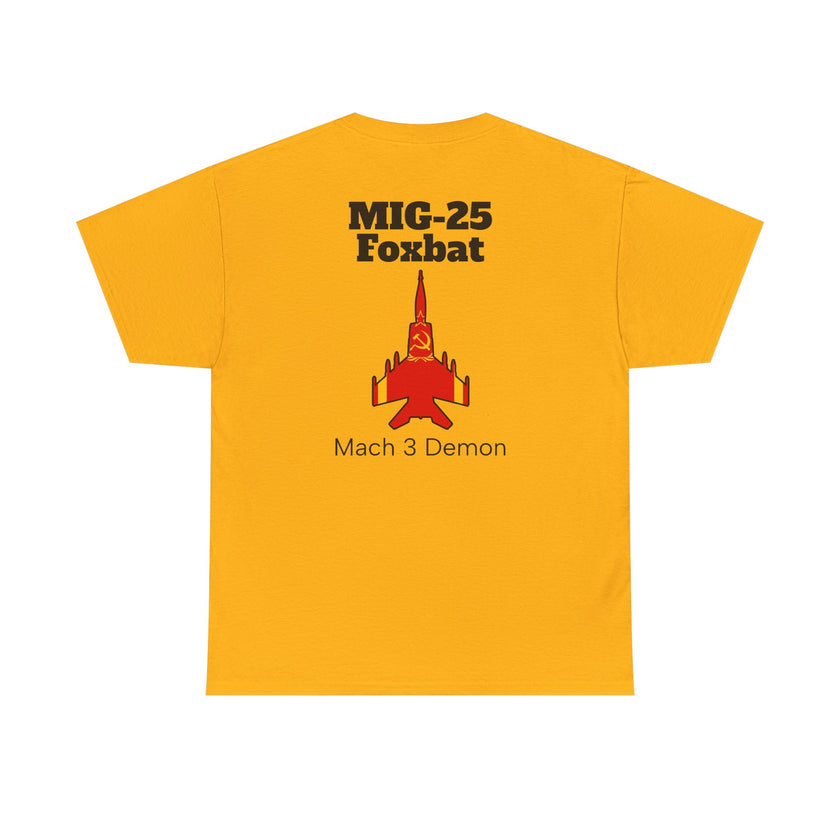 MIG-25 Foxbat T-Shirt back print