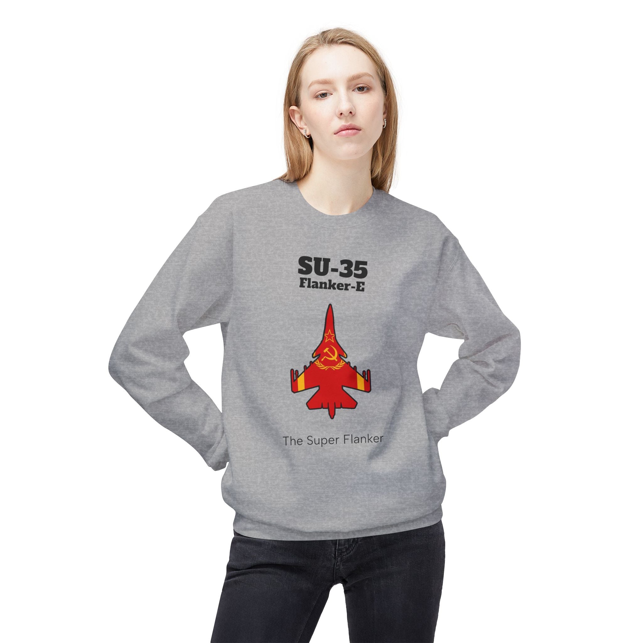 SU-35 Flanker-E Sweatshirt front print