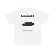 Leopard 2 Tank Unisex Heavy Cotton Tee - BackPrint