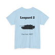 Leopard 2 Tank Unisex Heavy Cotton Tee - BackPrint