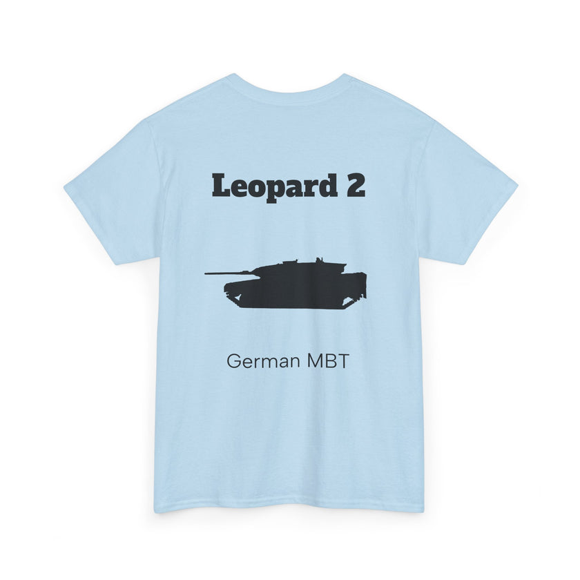 Leopard 2 Tank Unisex Heavy Cotton Tee - BackPrint