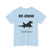 EF-2000 Typhoon Unisex Heavy Cotton Tee - Aviation Enthusiast Shirt