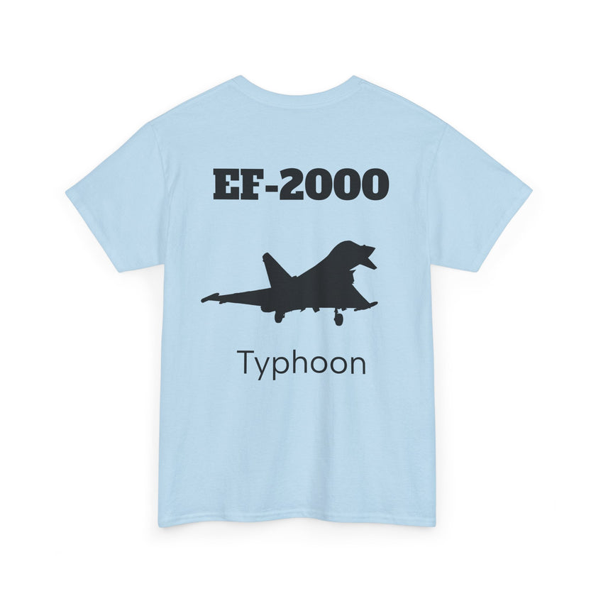 EF-2000 Typhoon Unisex Heavy Cotton Tee - Aviation Enthusiast Shirt