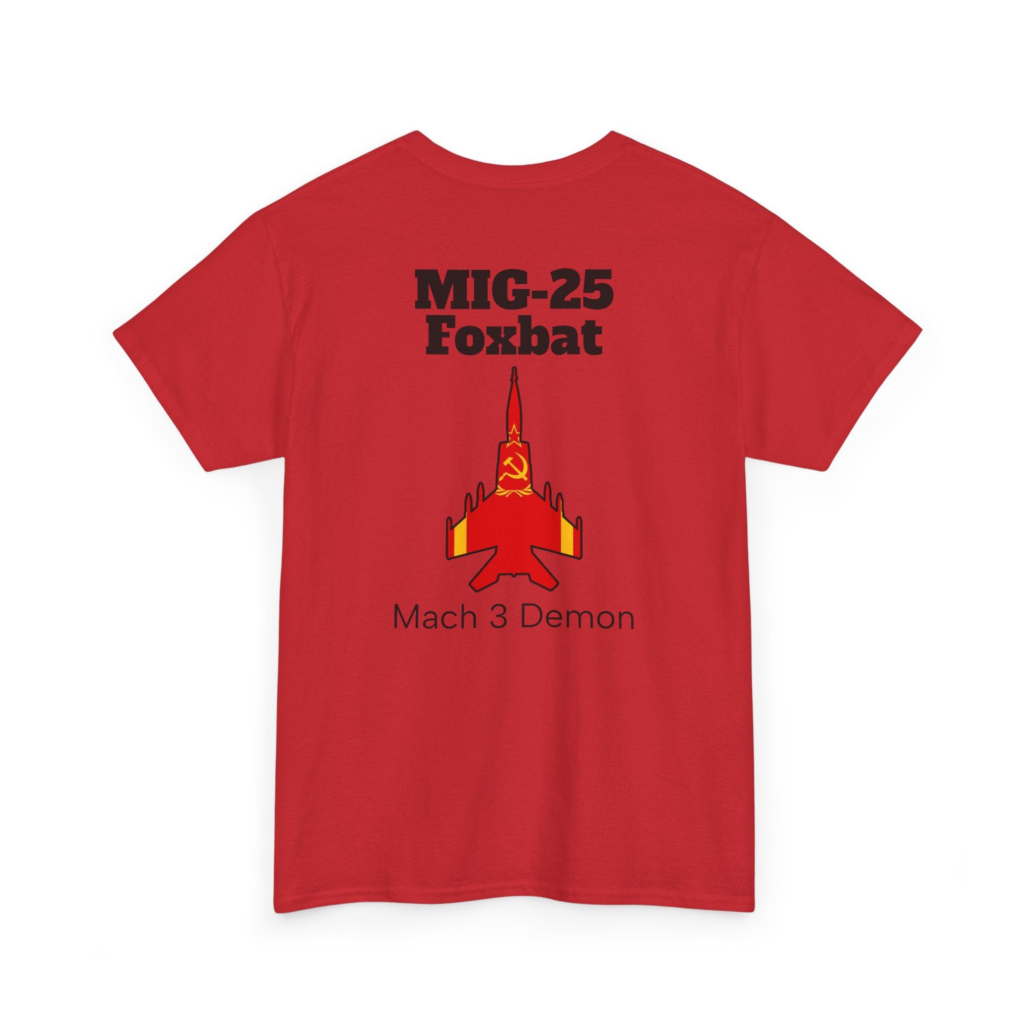 MIG-25 Foxbat T-Shirt back print