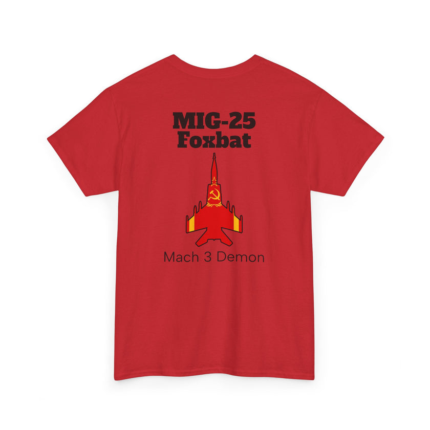 MIG-25 Foxbat T-Shirt back print