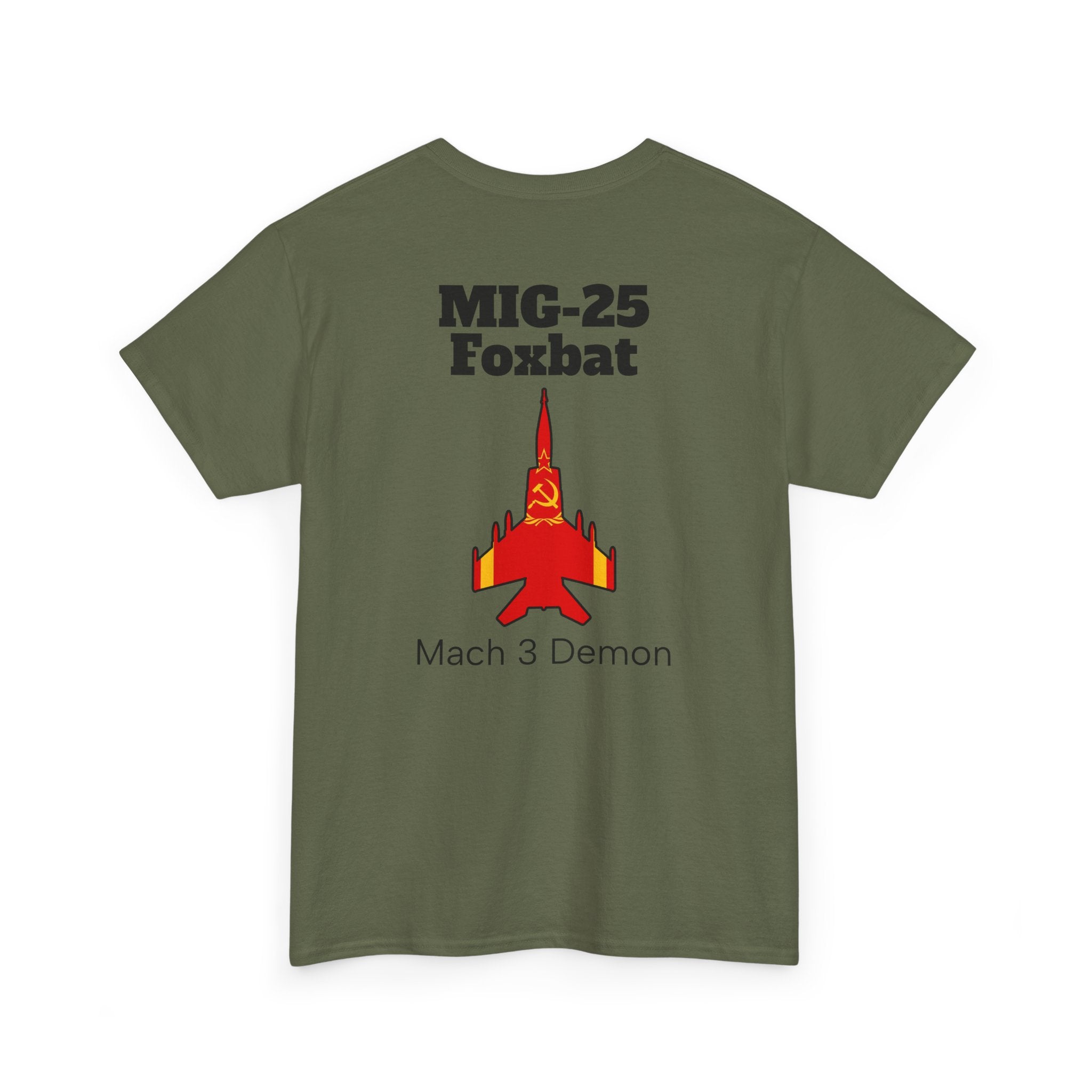 MIG-25 Foxbat T-Shirt back print