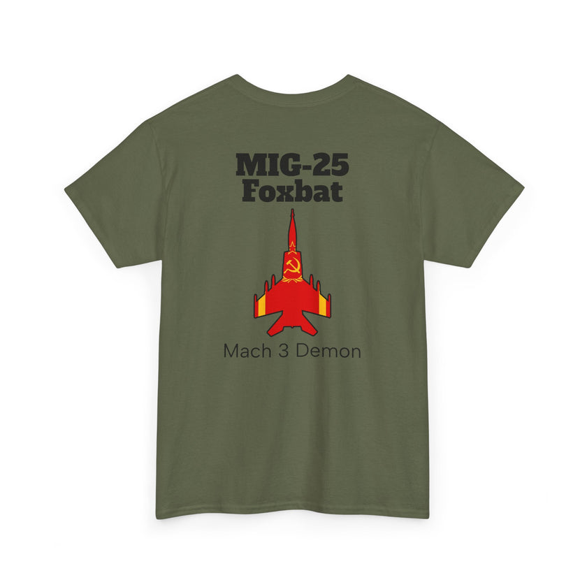 MIG-25 Foxbat T-Shirt back print