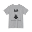 F-15 Eagle Unisex Heavy Cotton Tee - The Best Fighter in the World - BackPrint