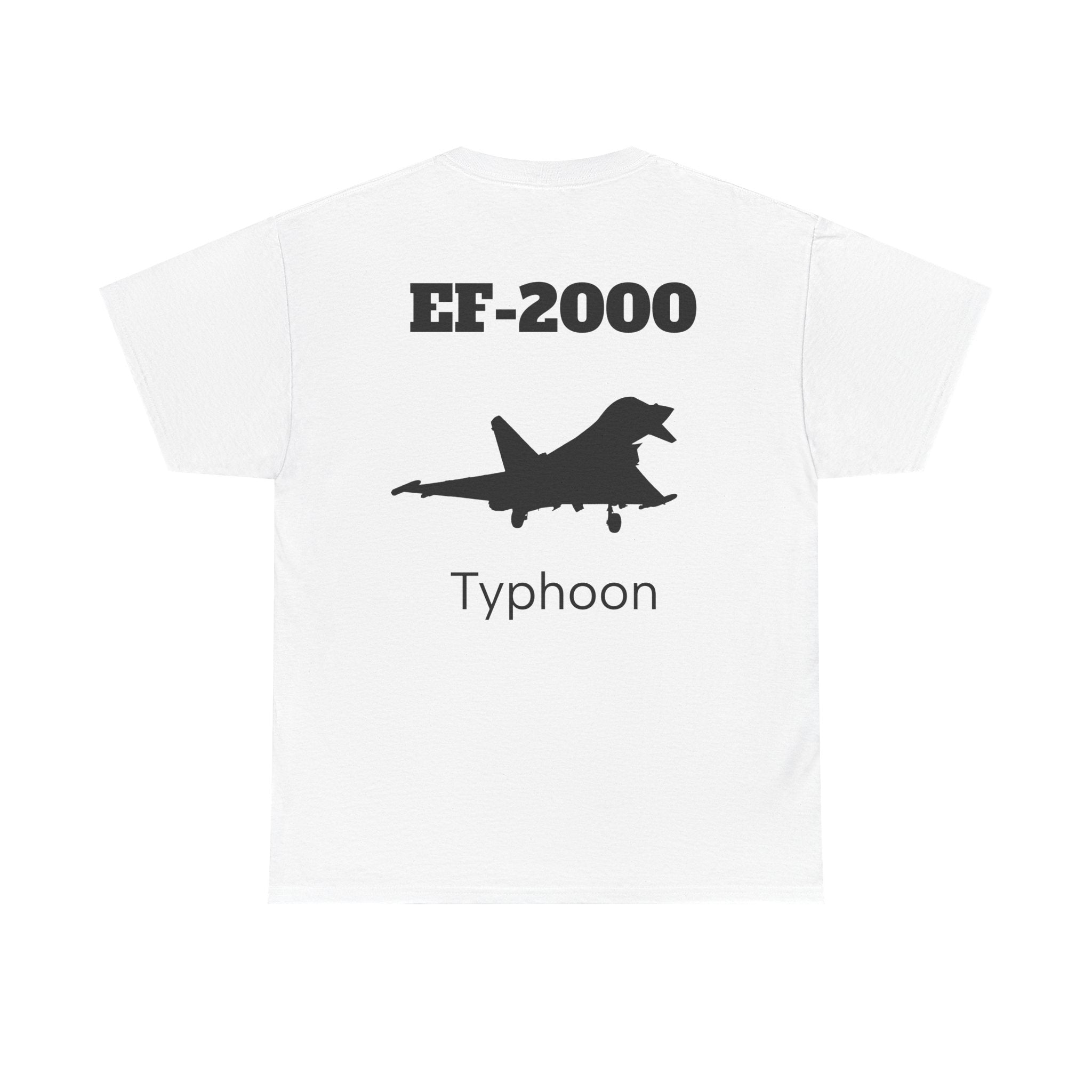 EF-2000 Typhoon Unisex Heavy Cotton Tee - Aviation Enthusiast Shirt