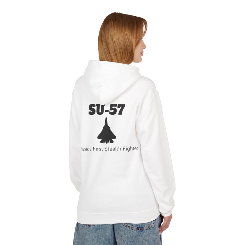 SU-57 Stealth Fighter Hoodie - BackPrint